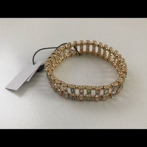 WHBM MULTICOLORED BAGUETTE STRETCH BRACELET New